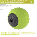 Massage ball set with cold and hot compress functionality for foot massage and muscle relaxation therapy