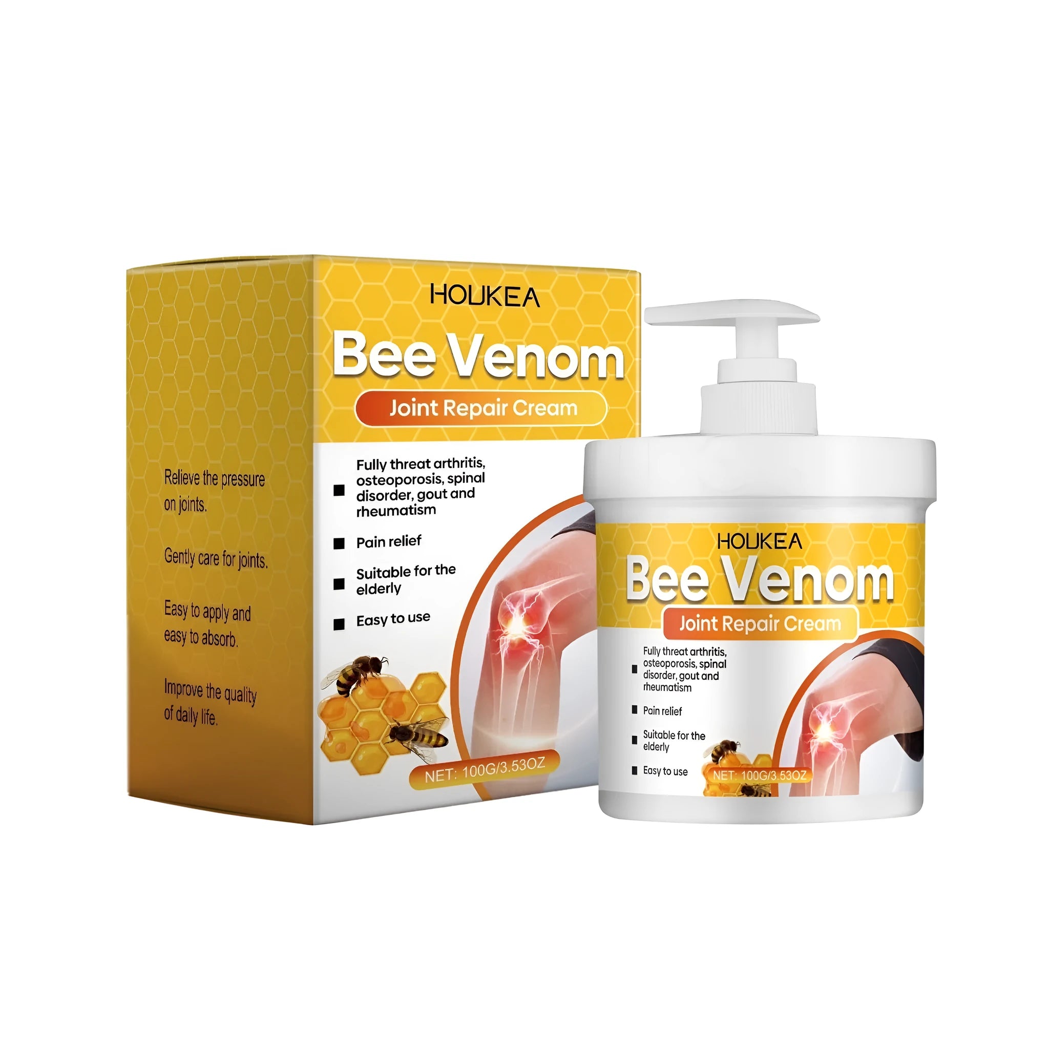 100g jar of bee venom and chamomile joint repair cream