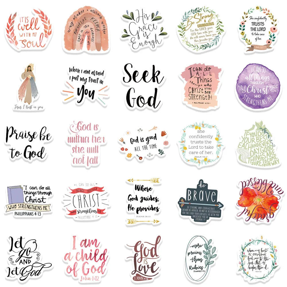 Assorted random design graffiti stickers pack of 50 for personalising laptops and bottles