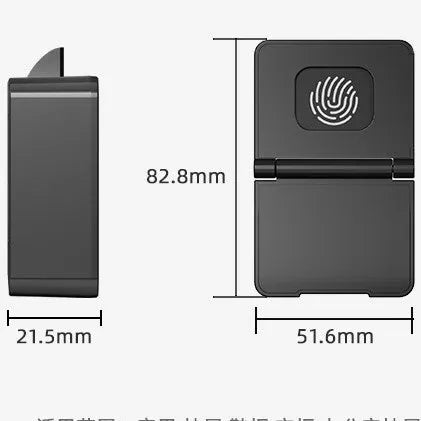 F079 punch-free invisible electronic drawer lock with keys for household and office storage