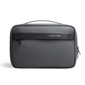 Men's Oxford cloth toiletries storage bag with wet dry separation compartments in black, gray, green or gray colour options