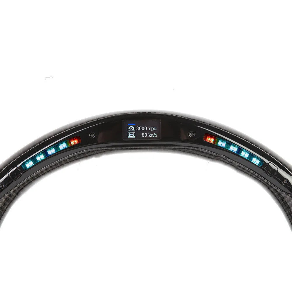 Black carbon fibre LED steering wheel for BMW X3 X5 2019 530i M Sport Package