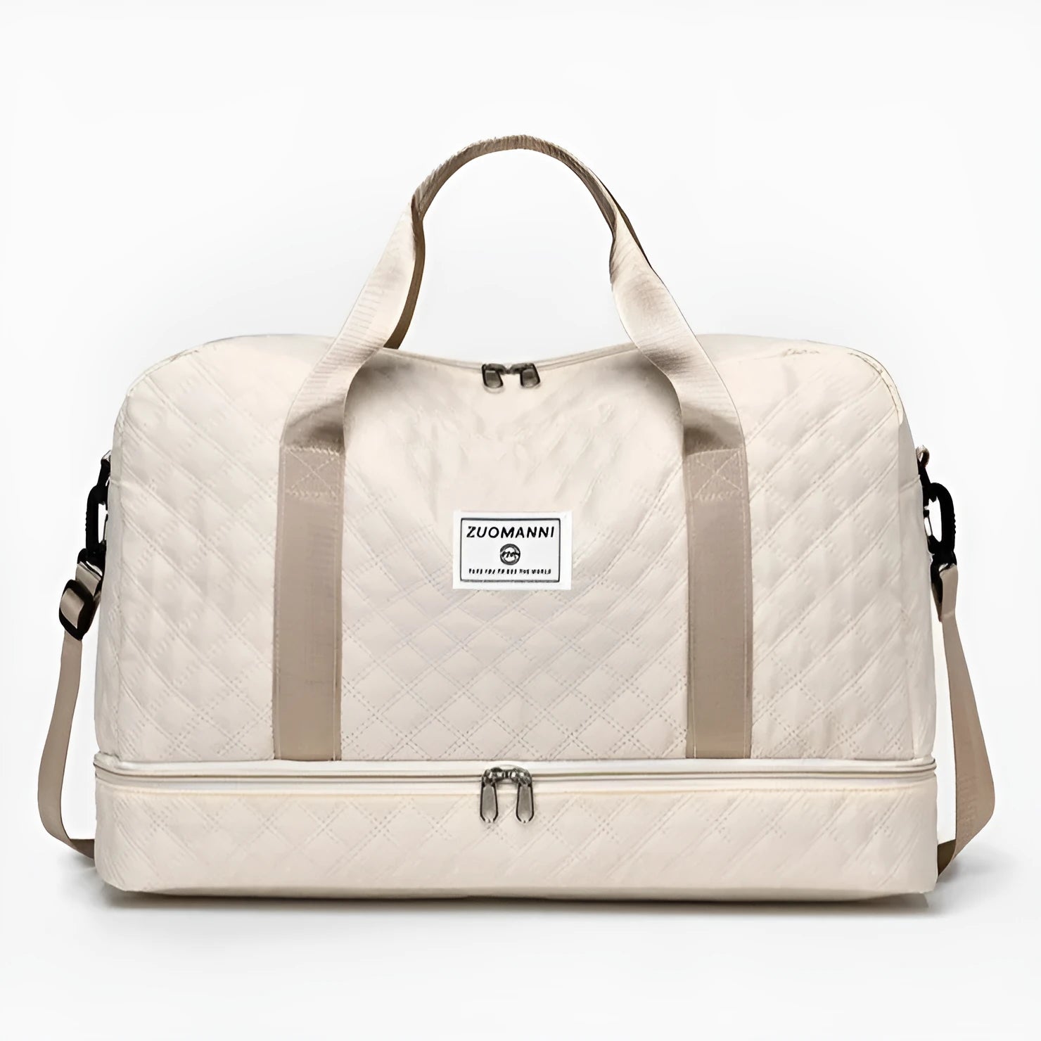 Portable buggy travel bag in Oxford cloth with 36-55L capacity shown in solid colour option