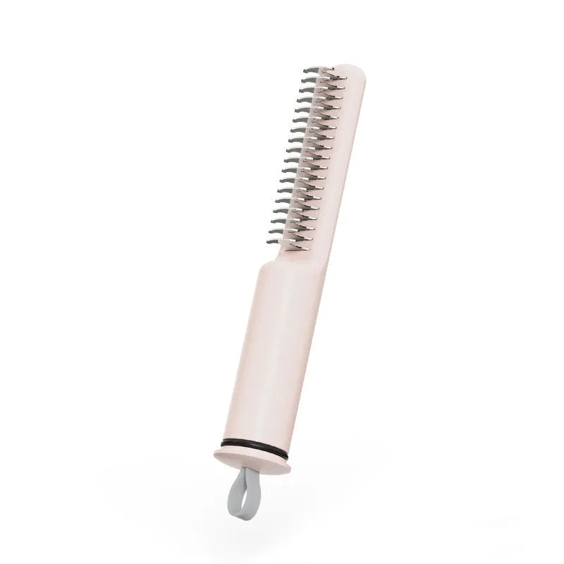 Stainless steel pet grooming comb with 9 teeth and comfortable handle for removing mats