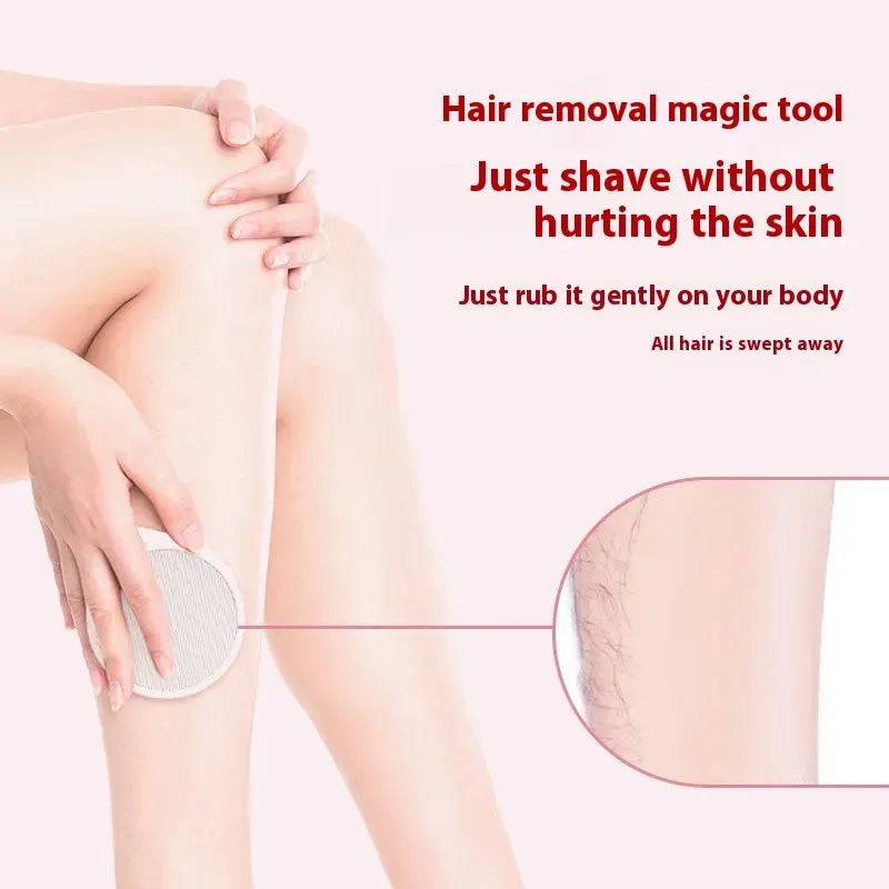 Nano glass 2-in-1 hair removal device with plastic washable construction