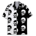 Men's Cuban collar Hawaiian shirt in digital printed polyester fabric with summer patterns