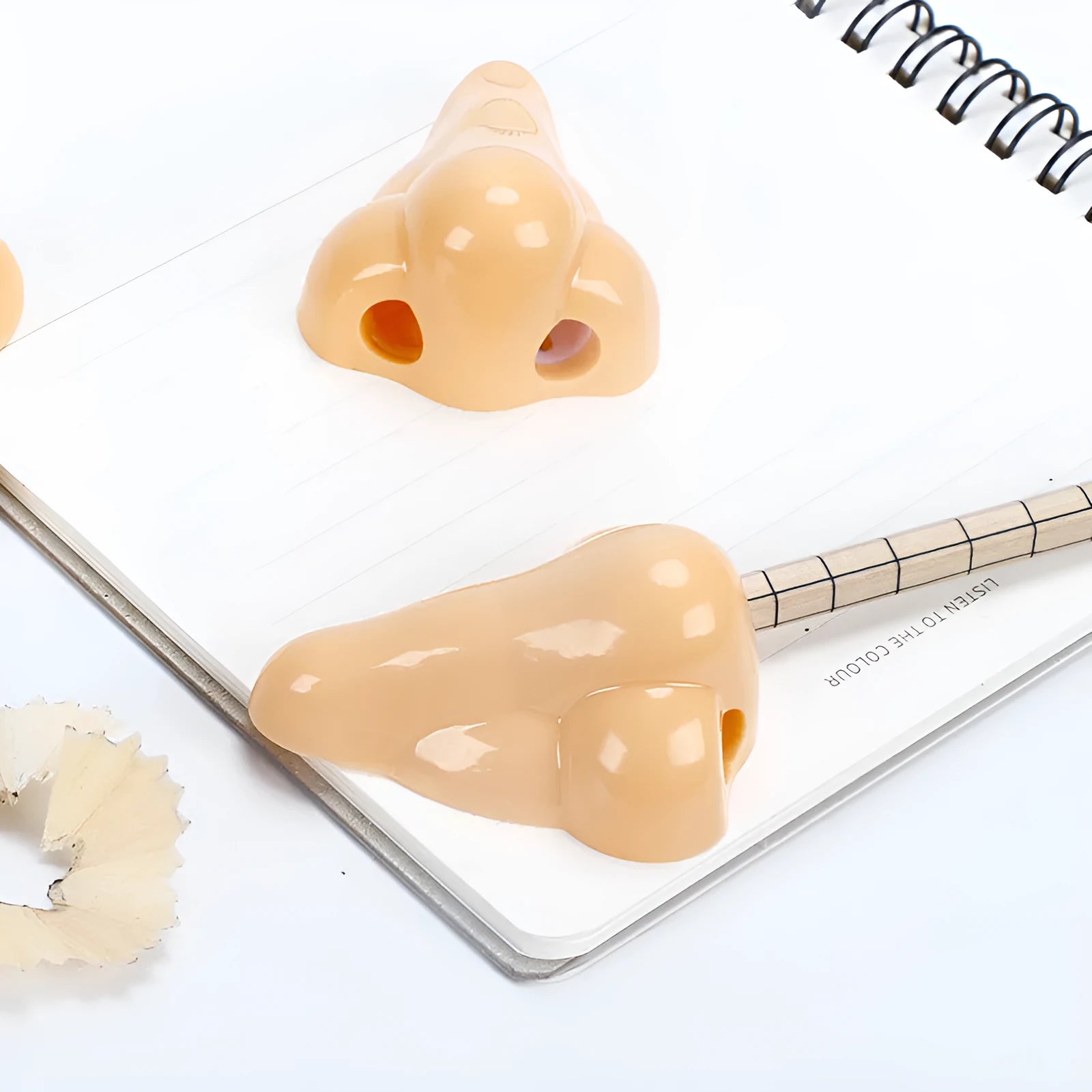 Flesh colour plastic manual pencil sharpener with geometry shape for student stationery