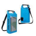 Waterproof crossbody phone bag in Army Green colour with 500D PVC mesh construction