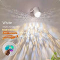 Water ripple ambience light with metal lamp holder for ceiling or desktop use