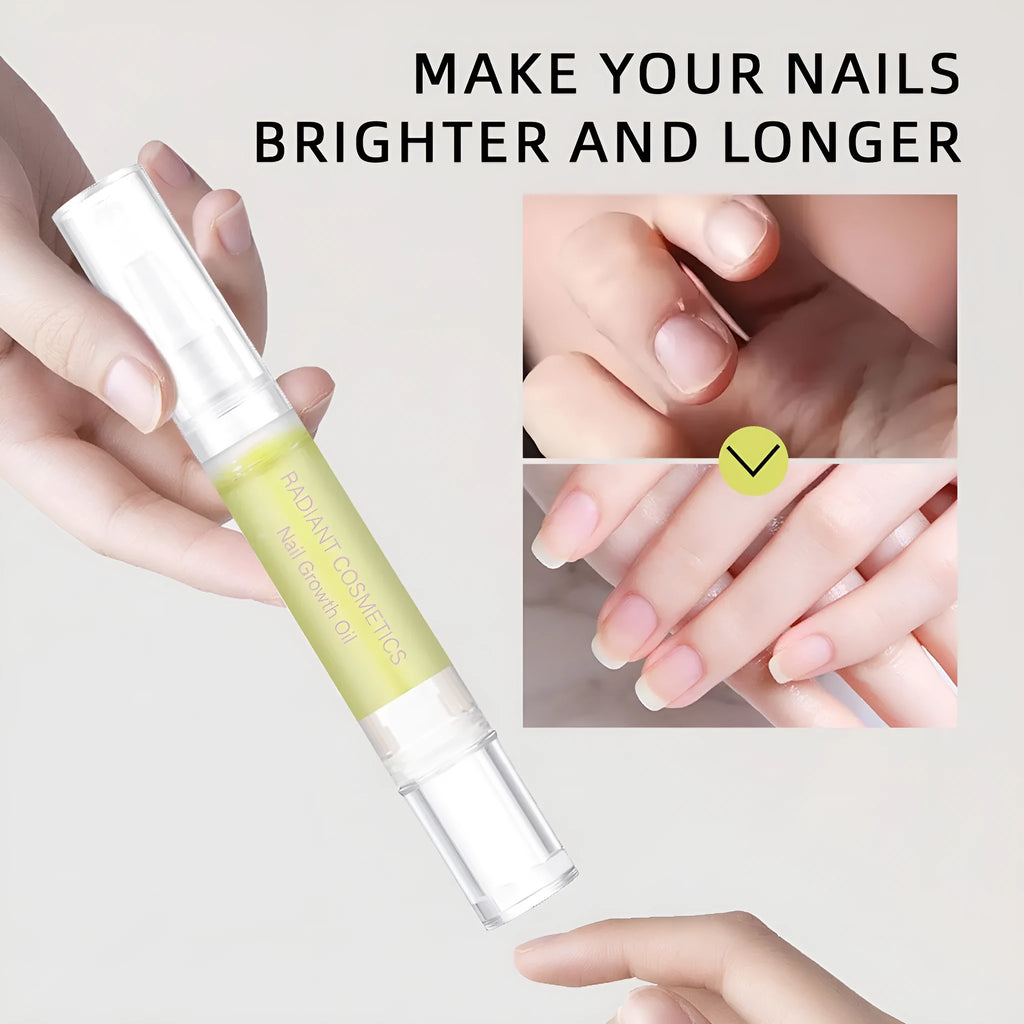 3ml nail growth treatment oil bottle for wash-free cuticle care and moisturising