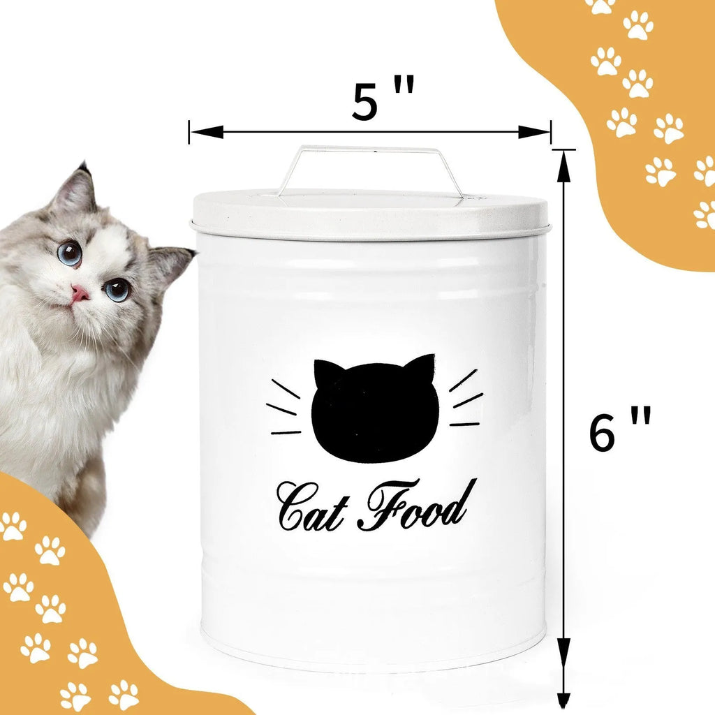 Iron sheet round can storage bucket with black or white inner box options