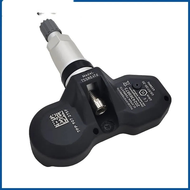 Black Audi tyre pressure monitoring system sensor unit for TPMS replacement