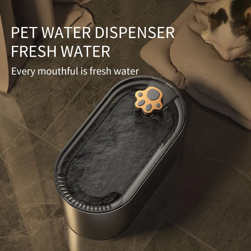 Berlin blue 3L automatic pet water fountain with LED light indicator and triple filter cartridge