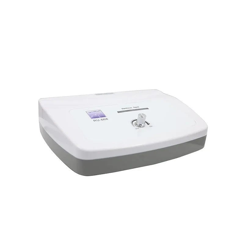 White professional electronic beauty pen for salon spot removal treatments with needle cartridges