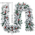 Decorative rattan vine with flocking snow finish for Christmas decoration in three length options
