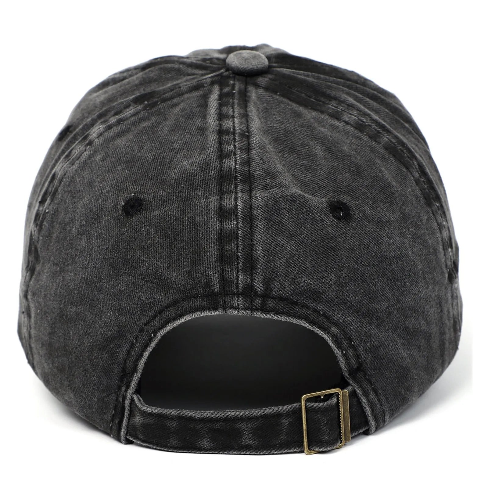 Cotton baseball cap with embroidered design and adjustable sizing in multiple colour options