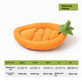 Universal removable washable dog mat in Brown Gray Orange Purple colours showing five size options