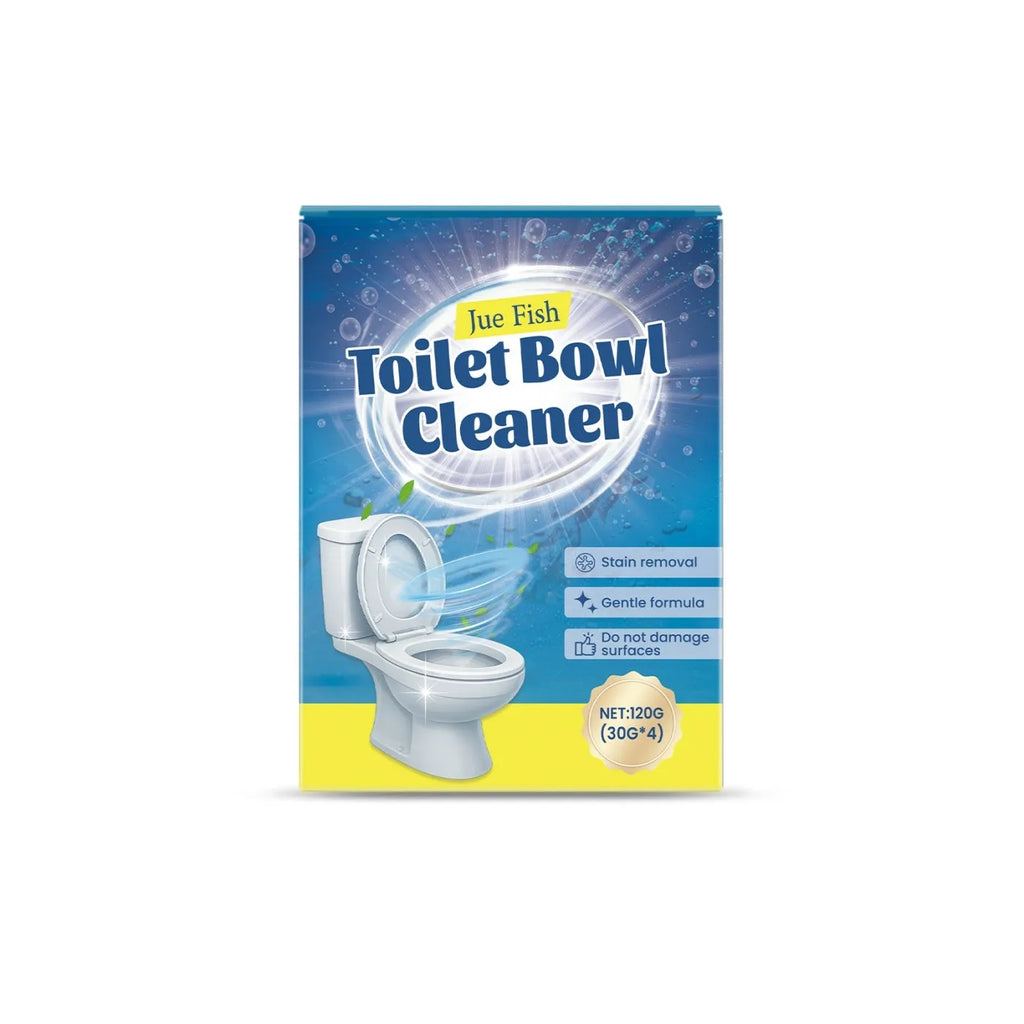 Toilet cleaning powder in 120g pack with four individual 30g sachets for bathroom maintenance