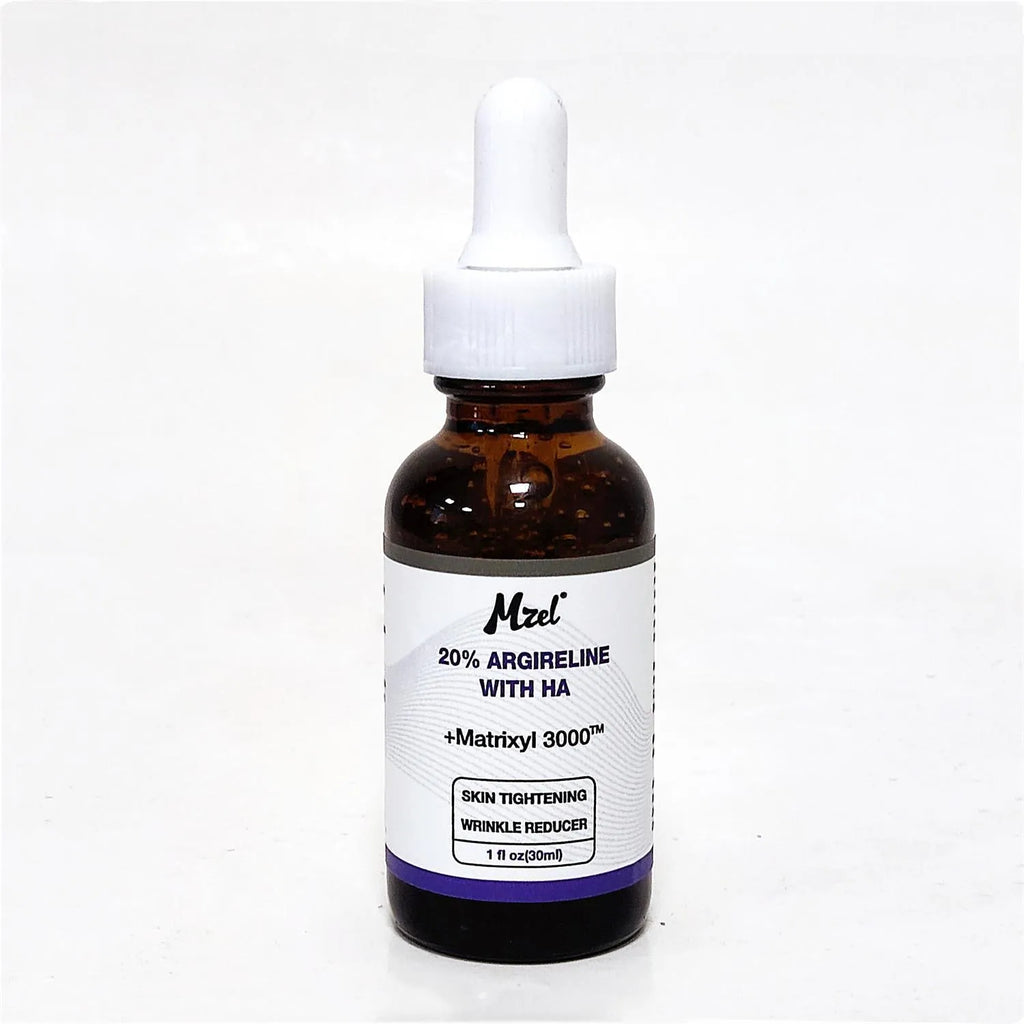 30ml bottle of six-peptide firming anti-wrinkle moisturising serum liquid