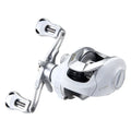 Small white micro drop wheel bait casting fishing reel