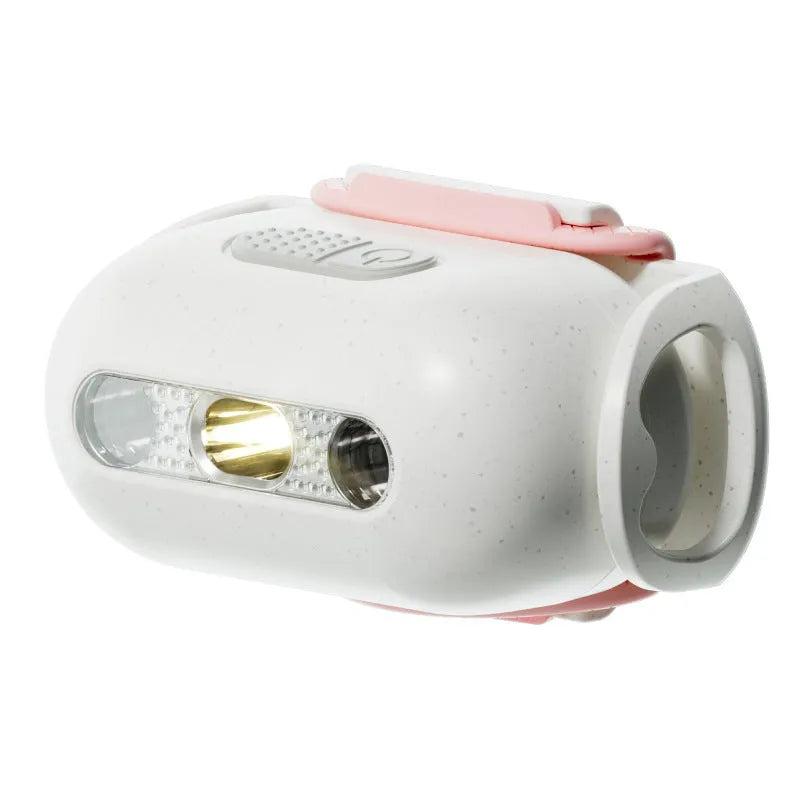 Pet LED luminous collar in four colour options: caramel mocha, cure green, delicate gray, fresh pink.