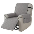Quilted waterproof sofa cover for a single Chivas massage chair cushion in burgundy colour