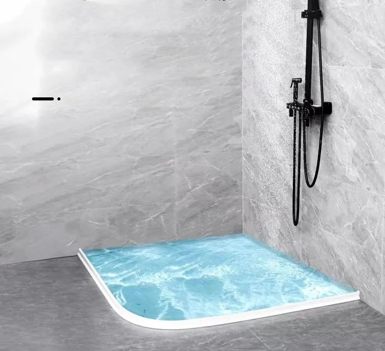 Flexible silicone bathroom water blocking strip in TPE material for shower room floor waterproofing