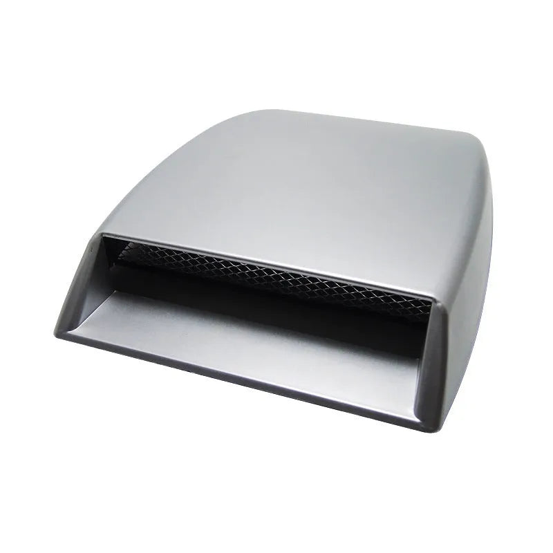 Black ABS plastic decorative simulation air vent for car interior decoration.