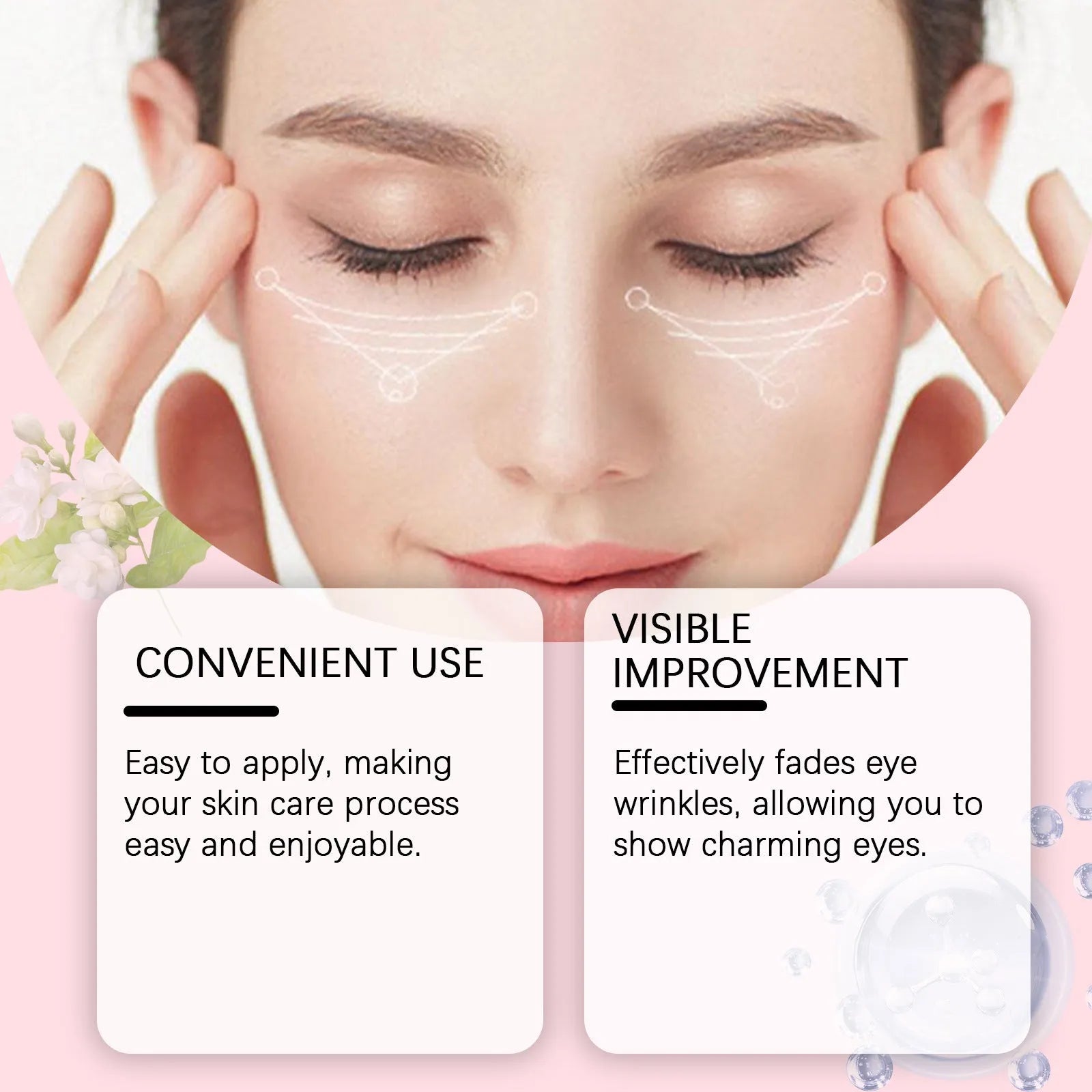 Collagen Light Wrinkle Eye Cream in 100g pot with anti-wrinkle and firming formula