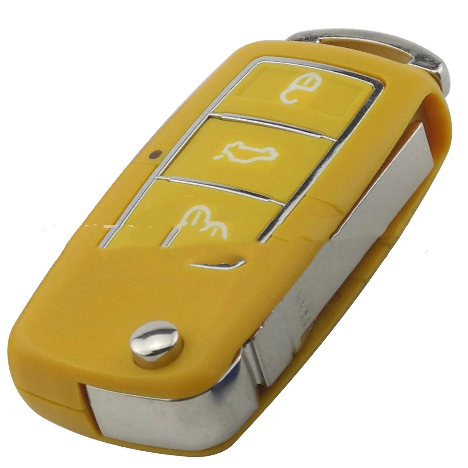 Volkswagen Jetta Golf automatic key shell in five colour options: black, blue, purple, red, yellow.