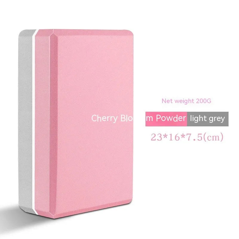 High-density EVA yoga block in choice of colours for beginner yoga and dance training support