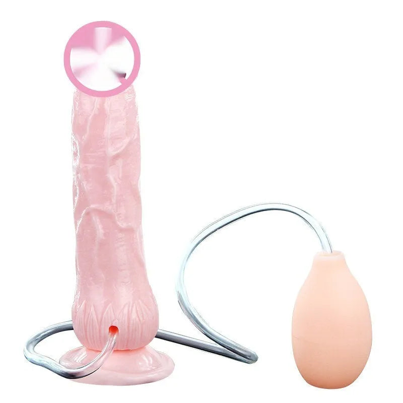 Realistic flesh-coloured suction cup dildo with strong ABS base and soft TPR body measuring 200mm long