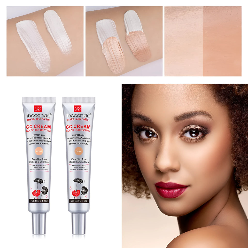 Erborian Centella Asiatica CC cream tube in light or dark shade, 40ml colour correcting makeup