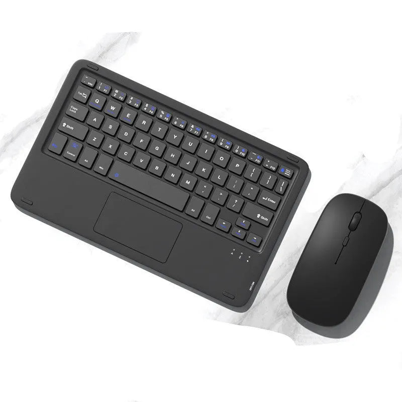 Wireless Bluetooth keyboard and rechargeable mouse set in pink colour option with charging cable