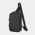 Casual black TPU camouflage chest bag with single shoulder strap and soft handle