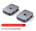 Alloy HDMI cable separator for computer to television connections in black or grey finish