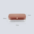 Multi-layer jewellery storage box in green with modern minimalist design