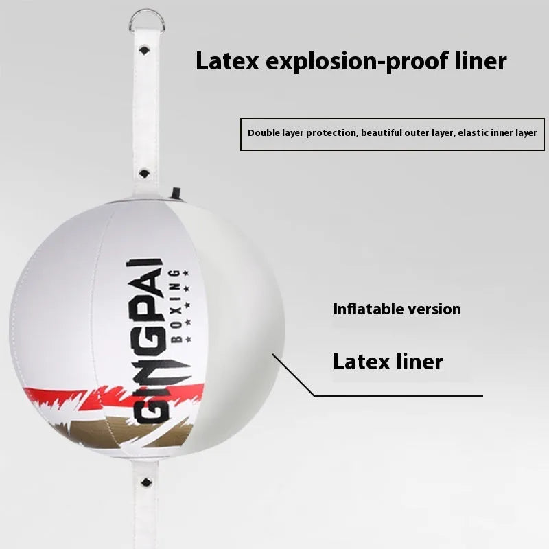 PU hanging speed ball for boxing reaction training in black, green, or white colours