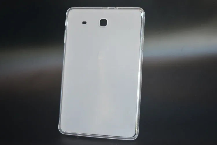 Clear ultra-thin silicone tablet protective case showing transparent design