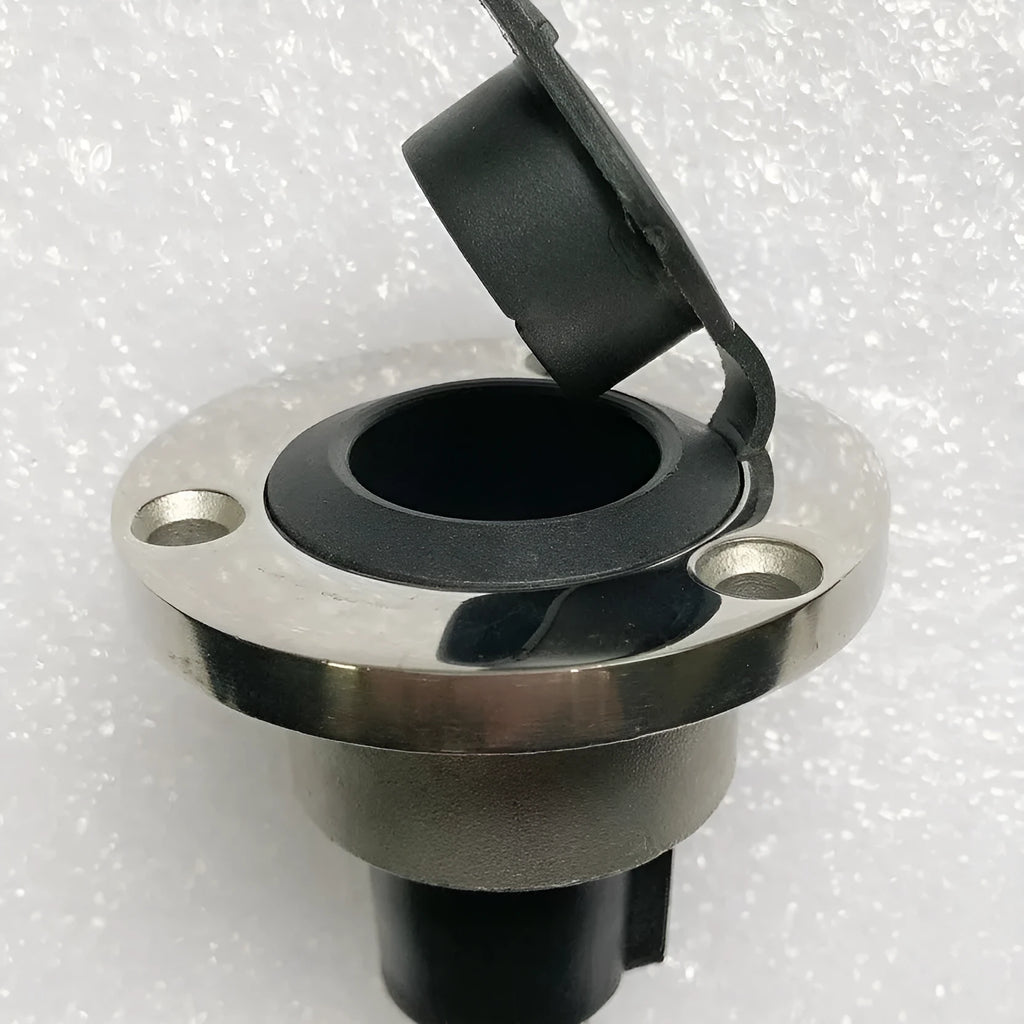 Stainless steel yacht anchor light ring lamp socket with bottom wiring connection