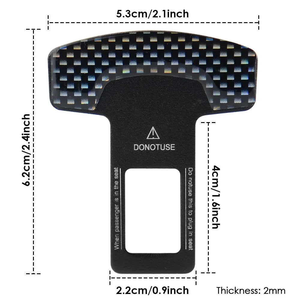 Lock tongue buckle pick head bottle opener on keyring with frosted carbon fibre finish