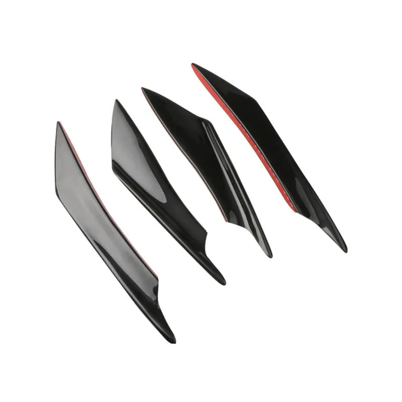 Carbon fibre pattern ABS plastic car bumper blade or front lip spoiler kit