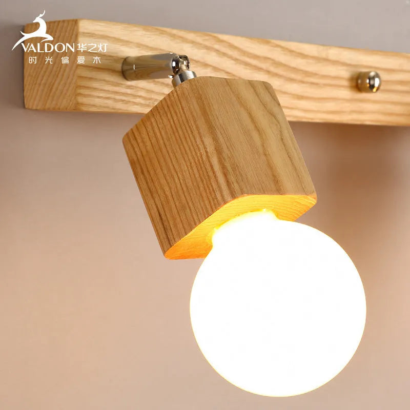 Creative LED wall lamp with single head design measuring 24cm for bedroom and cabinet lighting