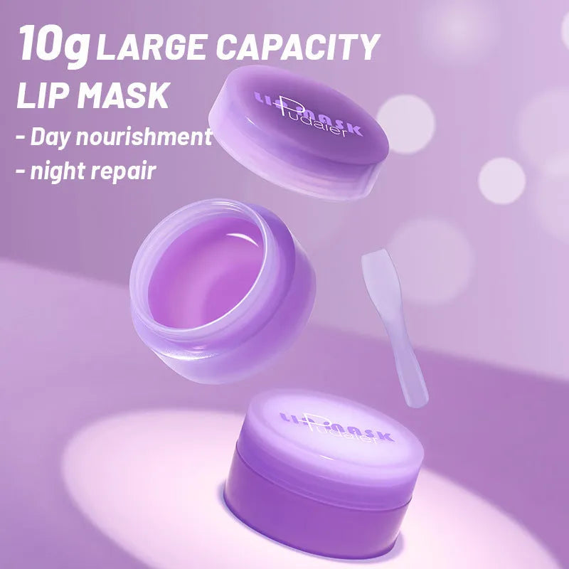 10ml exfoliating lip balm with scraper tool for moisturising dry lips