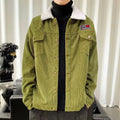 Men's corduroy workwear jacket in loose fit with large stick pockets
