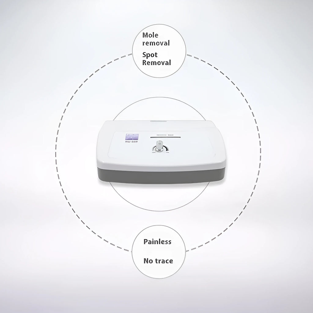 White professional electronic beauty pen for salon spot removal treatments with needle cartridges