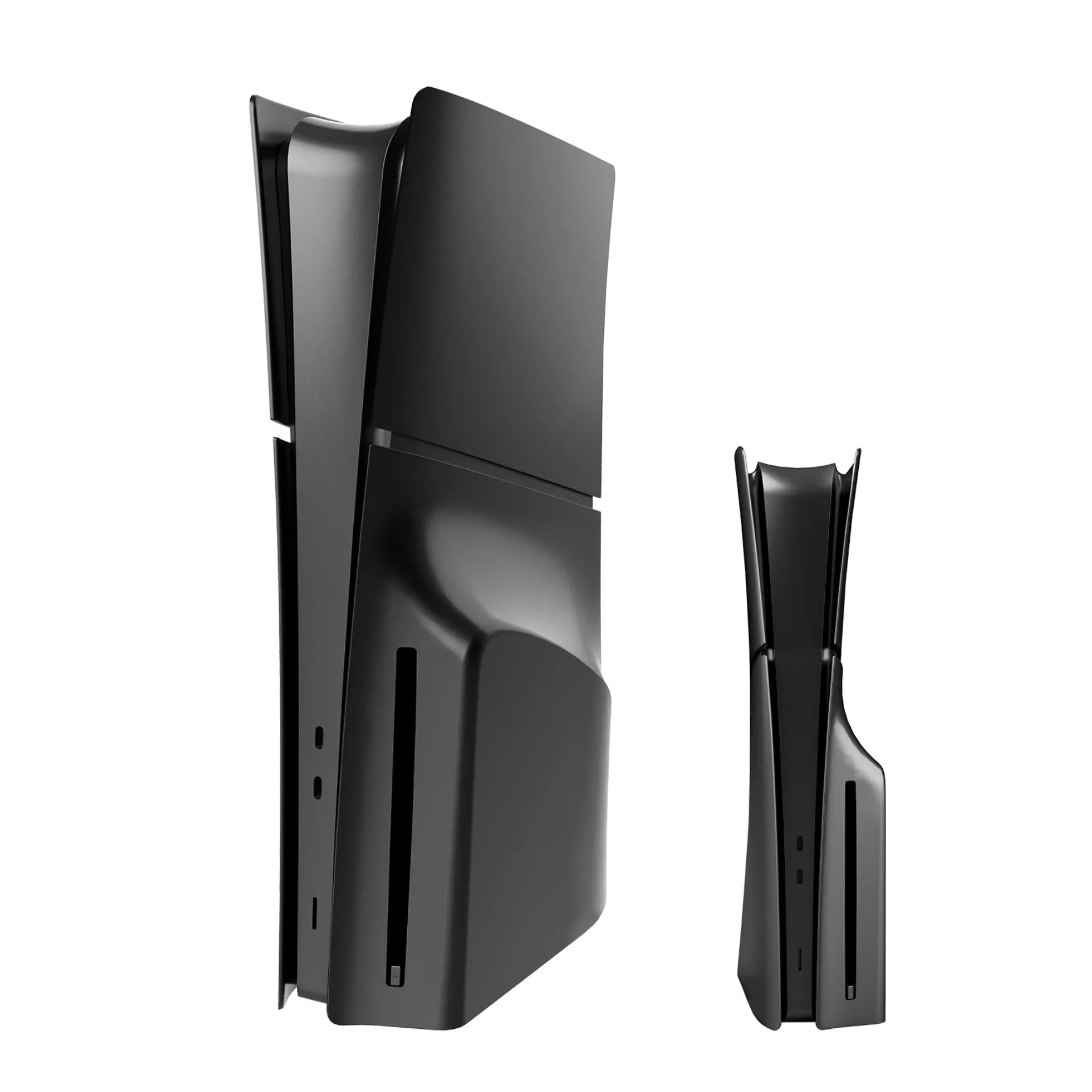 PS5 Slim replacement protective shell in ABS plastic, showing colour options for digital and optical drive models