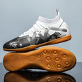 Adult football trainers with PVC upper, non-slip rubber soles, available in sizes 35-45