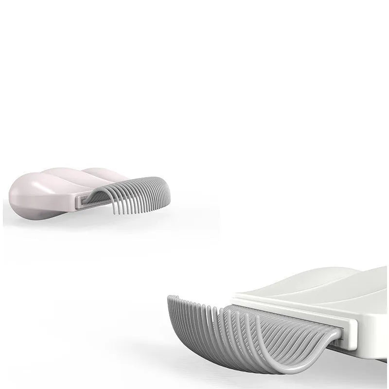 Paw Soft pet deshedding brush with 9cm square grooming head in blue pink or white colours