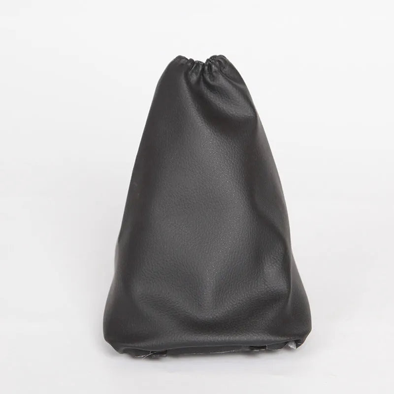Black leather car shift lever cover for Toyota Corolla gear stick protection